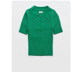 Aerie sweater cropped Polo Shirt